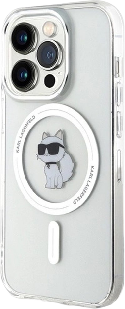 Etui Karl Lagerfeld IML Choupette MagSafe do Apple iPhone 13 / 13 Pro Transparent (KLHMP13LHFCCNOT) - obraz 2