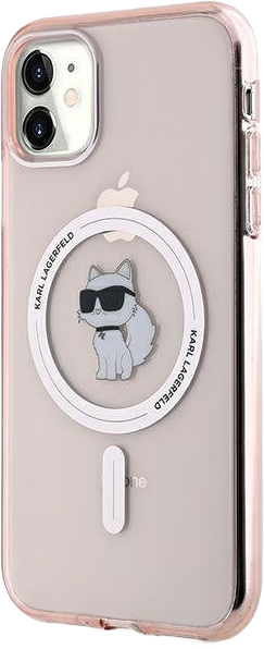 Etui Karl Lagerfeld IML Choupette MagSafe do Apple iPhone 11 Pink (KLHMN61HFCCNOP) - obraz 2