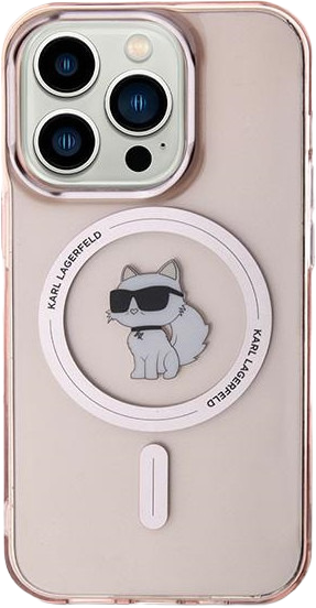 Etui Karl Lagerfeld IML Choupette MagSafe do Apple iPhone 14 Pro Max Pink (KLHMP14XHFCCNOP) - obraz 3