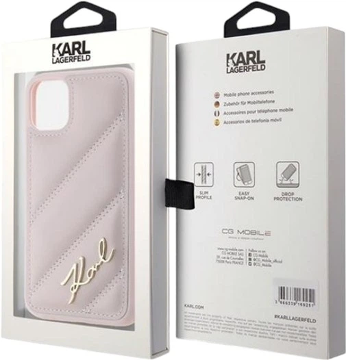 Etui Karl Lagerfeld Diagonal Quilted Script do Apple iPhone 11/Xr Pink (KLHCN61PQDSMGP) - obraz 8