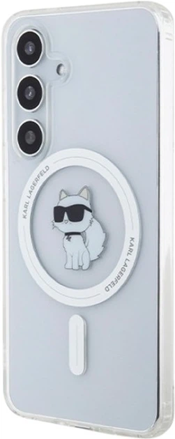 Etui Karl Lagerfeld IML Choupette MagSafe do Samsung Galaxy S24 Transparent (KLHMS24SHFCCNOT) - obraz 2