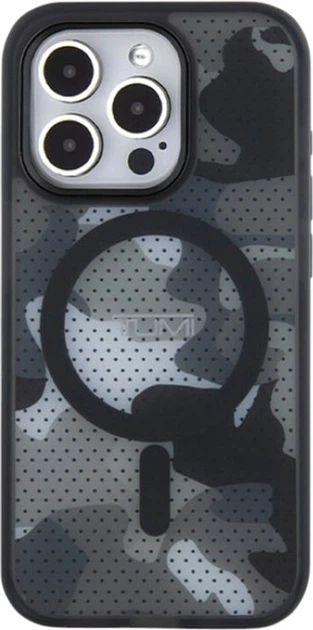 Панель TUMI Frosted Camo Print MagSafe для Apple iPhone 15 Pro Max Black (TUHMP15XTCAMK) - зображення 3