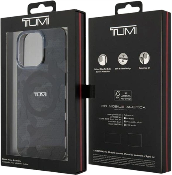 Etui TUMI Camo Print MagSafe do Apple iPhone 15 Pro Max Grey (TUHMP15XDLCAG) - obraz 8