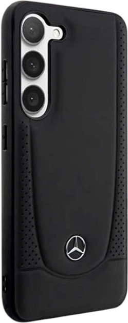Etui Mercedes-Benz Leather Urban do Samsung Galaxy S23 FE Black (MEHCS23FEARMBK) - obraz 4