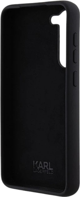 Панель Karl Lagerfeld Silicone Karl&Choupette Metal Pin для Samsung Galaxy S23 Plus Black (KLHCS23MSMHKCNPK) - зображення 7
