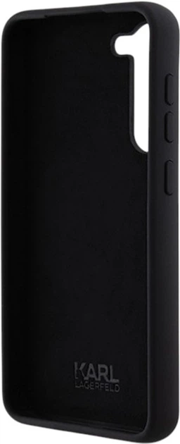 Панель Karl Lagerfeld Silicone Choupette Metal Pin для Samsung Galaxy S23 Plus Black (KLHCS23MSMHCNPK) - зображення 7