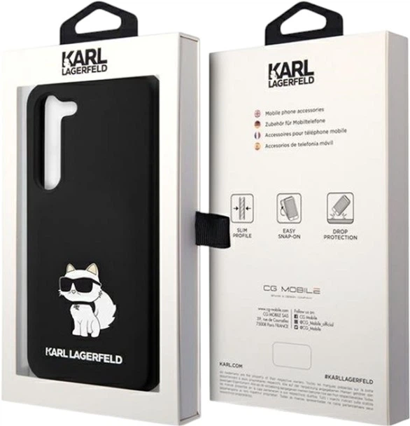 Etui Karl Lagerfeld Silicone Choupette do Samsung Galaxy S24 Plus Black (KLHCS24MSNCHBCK) - obraz 8