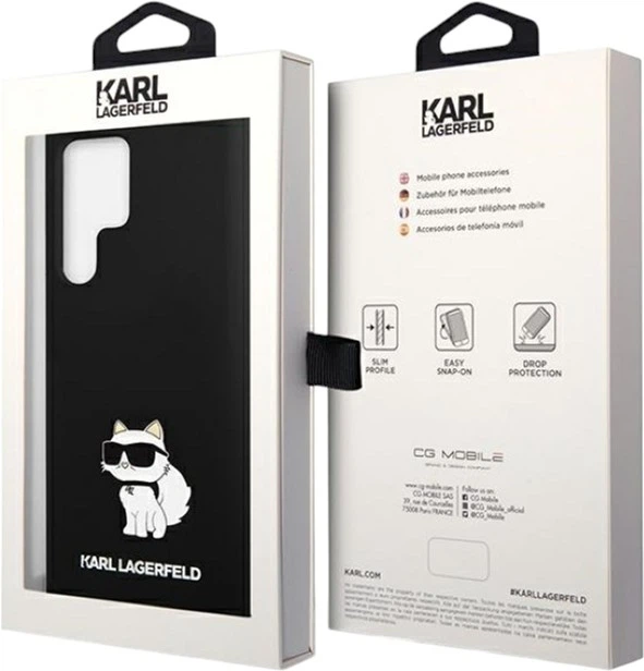 Etui Karl Lagerfeld Silicone Choupette do Samsung Galaxy S24 Ultra Black (KLHCS24LSNCHBCK) - obraz 8