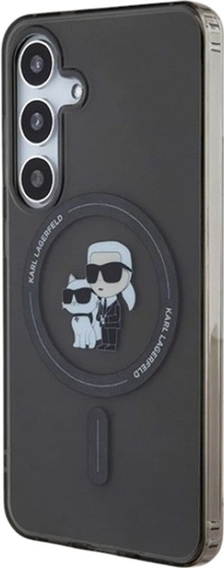 Etui Karl Lagerfeld IML Karl&Choupette MagSafe do Samsung Galaxy S24 Black (KLHMS24SHGKCNOK) - obraz 2