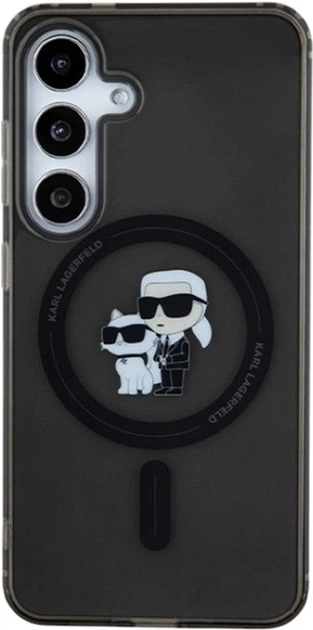 Etui Karl Lagerfeld IML Karl&Choupette MagSafe do Samsung Galaxy S24 Black (KLHMS24SHGKCNOK) - obraz 3