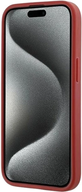 Etui Karl Lagerfeld Diagonal Quilted Script do Apple iPhone 15/14/13 Red (KLHCP15SPQDSMGR) - obraz 5
