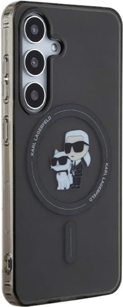 Etui Karl Lagerfeld IML Karl&Choupette MagSafe do Samsung Galaxy S24 Black (KLHMS24SHGKCNOK) - obraz 4