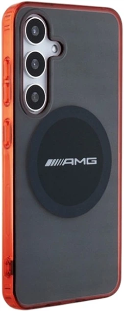 Etui AMG Transparent Bicolor MagSafe do Samsung Galaxy S24 Black (AMHMS24S23HBCK) - obraz 4