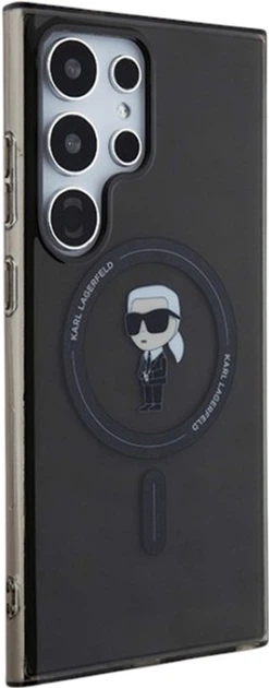 Etui Karl Lagerfeld IML Ikonik MagSafe do Samsung Galaxy S24 Ultra Black (KLHMS24LHFCKNOK) - obraz 4