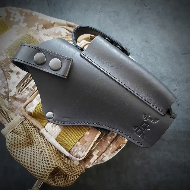 Поясная кобура АПС MOLLE кожа BLACK - зображення 2