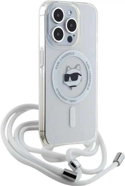 Панель Karl Lagerfeld IML Choupette Head & Cord Magsafe для Apple iPhone 14 Pro Max Transparent (KLHMP14XHCCHNT) - зображення 3