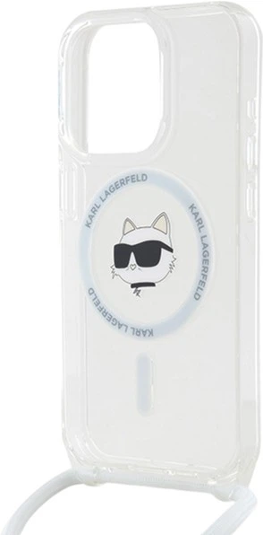 Панель Karl Lagerfeld IML Choupette Head & Cord Magsafe для Apple iPhone 14 Pro Max Transparent (KLHMP14XHCCHNT) - зображення 5