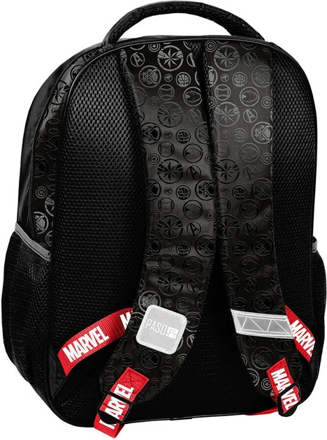 Шкільний рюкзак Paso Marvel Captain America 38 x 28 x 15 см 18 л Чорний (5903162132785) - зображення 3