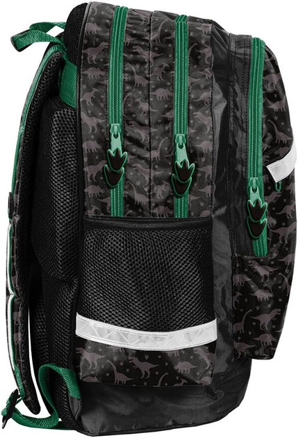 Шкільний рюкзак Paso Danger Динозавр 38 x 29 x 16 см 18 л Чорний (5903162134604) - зображення 2