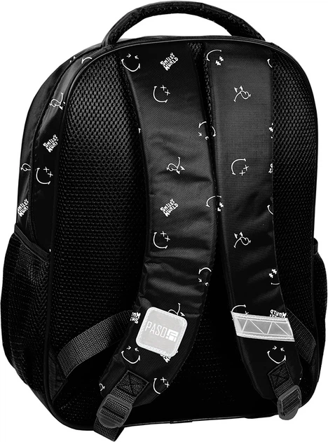 Шкільний рюкзак Paso See the good Smileyworld 38 x 28 x 15 см 18 л Чорний (5903162136448) - зображення 3