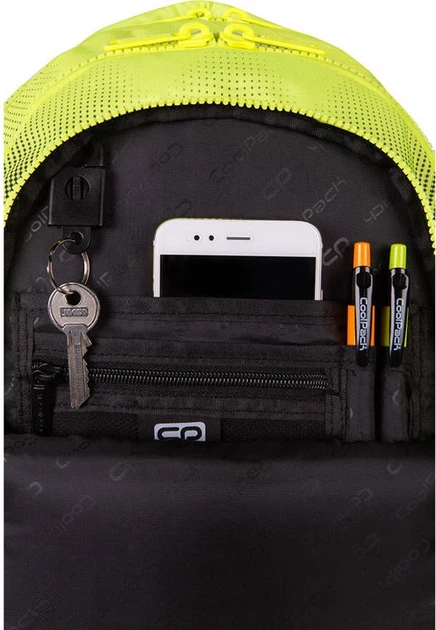 Шкільний рюкзак CoolPack Jerry Gradient Лимон 39 x 28 x 15 см 23 л (5903686301629) - зображення 4