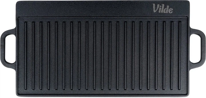 Patelnia grillowa Vilde żeliwna dwustronna 50.5 x 23.5 cm (5904316487836) - obraz 1