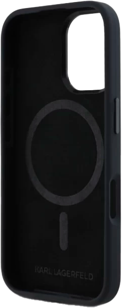 Etui Karl Lagerfeld Shadow Initial MagSafe do Apple iPhone 16 Black (KLHMP16SSCMKMPCK) - obraz 6