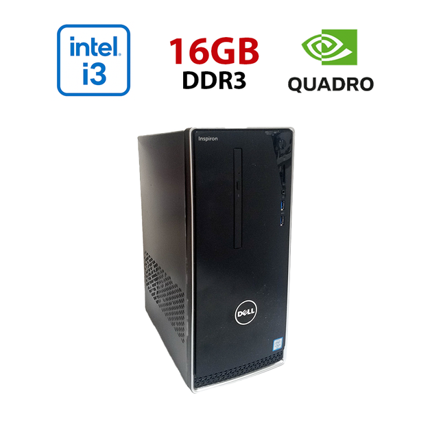 Игровой ПК Dell Inspirion 3650 / Intel Core i3-6100 (2 (4) ядра по 3.7 GHz) / 16 GB DDR3 / 256 GB SSD / nVidia Quadro K2200, 4 GB GDDR5, 128-bit / Wi-Fi+Bluetooth / DVD / Win 10 Home Lic б/у - Фото 1 Игровой ПК Dell Inspirion 3650 / Intel Core i3-6100 (2 (4) ядра по 3.7 GHz) / 16 GB DDR3 / 256 GB SSD / nVidia Quadro K2200, 4 GB GDDR5, 128-bit / Wi-Fi+Bluetooth / DVD / Win 10 Home Lic б/у - изображение 1