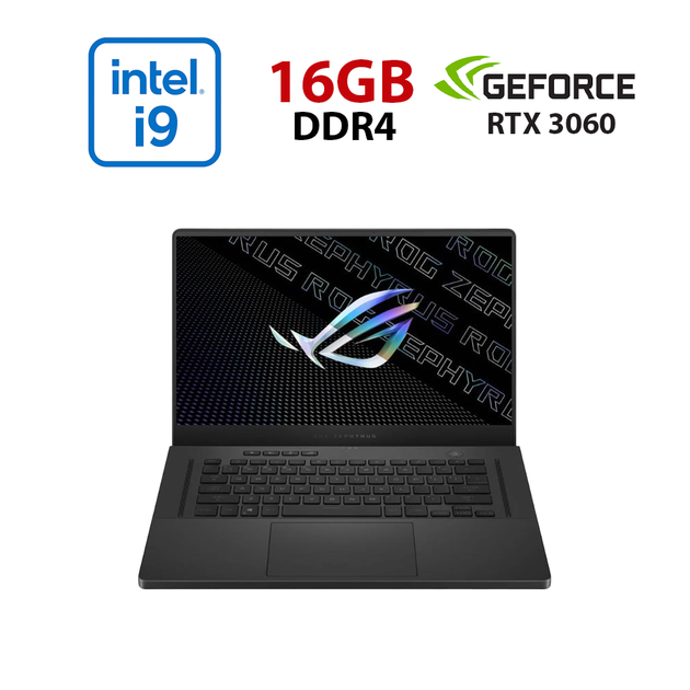 Игровой ноутбук Asus ROG Zephyrus G15 GA503QM-HQ118T / 15.6" (1920x1080) IPS / AMD Ryzen 9 5900HS (8 (16) ядер по 3.0 - 4.6 GHz) / 16 GB DDR4 / 960 GB SSD / nVidia GeForce RTX 3060, 6 GB GDDR6, 192-bit / NoWebCam б/у - Фото 1 Игровой ноутбук Asus ROG Zephyrus G15 GA503QM-HQ118T / 15.6" (1920x1080) IPS / AMD Ryzen 9 5900HS (8 (16) ядер по 3.0 - 4.6 GHz) / 16 GB DDR4 / 960 GB SSD / nVidia GeForce RTX 3060, 6 GB GDDR6, 192-bit / NoWebCam б/у - изображение 1