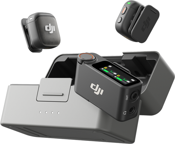 System mikrofonów bezprzewodowych DJI MIC 3 (2 TX + 1 RX + Etui ładujące) (CP.RN.00000480.01) - obraz 3