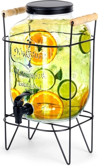 Диспенсер для напоїв Vilde з краником і чорною підставкою 5.5 л (5904316470937) - зображення 2