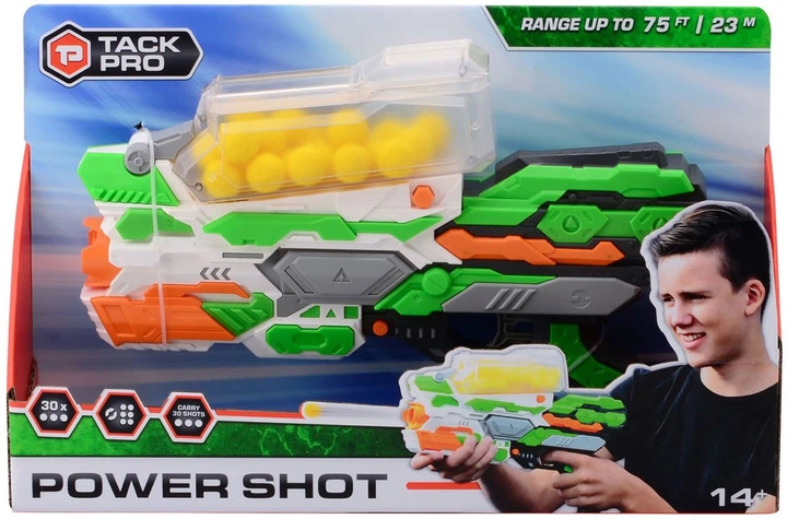 Бластер іграшковий Tack Pro Power Shot I з 30 кульками 36 см (8711866310425) - зображення 3