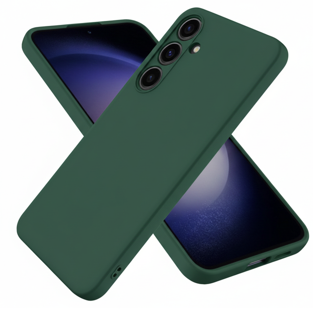 Чохол Fiji Full Soft Premium для Samsung Galaxy S26 Plus (S947) протиударний бампер із мікрофіброю Dark Green - Фото 1 Чохол Fiji Full Soft Premium для Samsung Galaxy S26 Plus (S947) протиударний бампер із мікрофіброю Dark Green - зображення 1