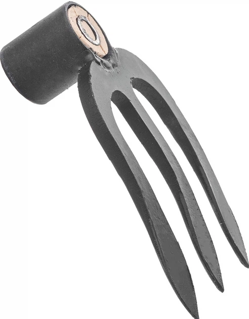 Кована тризуба мотика Kadax Husby 15 x 12 см без ручки (K12157) - зображення 2