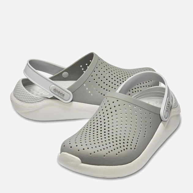 Chodaki męskie Crocs Jibbitz LiteRide 204592-06J 46-47 (M12/W14) 30 cm Szare (191448300477) - obraz 2