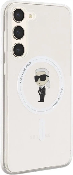 Etui plecki Karl Lagerfeld IML Ikonik MagSafe do Samsung Galaxy S24+ Transparent (3666339259068) - obraz 4