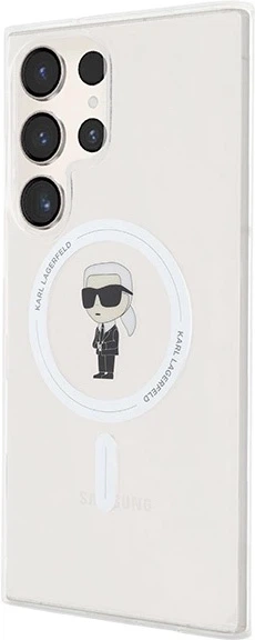 Etui plecki Karl Lagerfeld IML Ikonik MagSafe do Samsung Galaxy S24 Ultra Transparent (3666339259075) - obraz 2