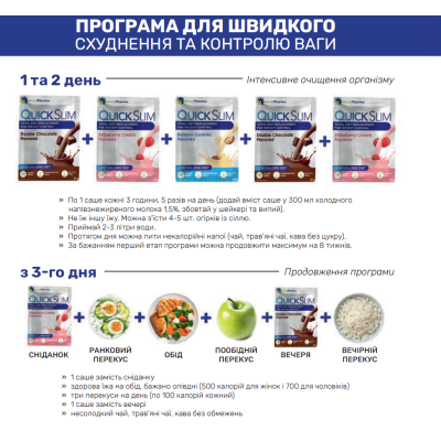 Протеиновый коктейль для контроля веса и похудения Quick Slim Банан с печеньем 30 саше - Фото 2 Протеиновый коктейль для контроля веса и похудения Quick Slim Банан с печеньем 30 саше - изображение 2