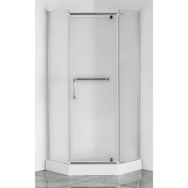 Душова кабіна з низьким піддоном Mixxus LINES SCT01-90x90x198-TR CHROME прозоре скло 6мм (MI6913) - зображення 15