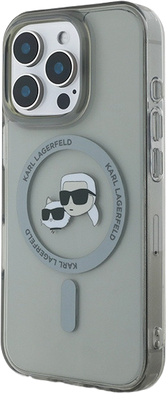 Панель Karl Lagerfeld IML Metal Karl&Choupette Head MagSafe для Apple iPhone 16 Pro Max Black (KLHMP16XHLSKCK) - зображення 2