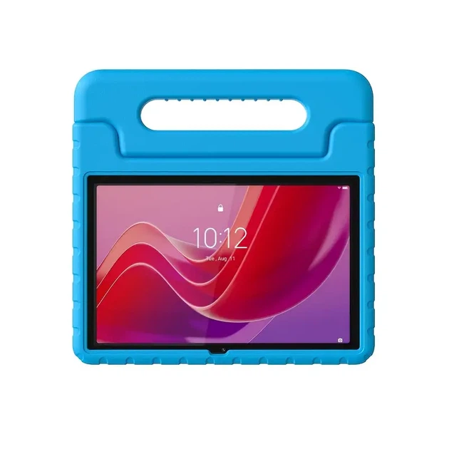 Противоударный силиконовый чехол Eva Stand для планшета Lenovo Tab M11 2024 11” TB330FU / TB330XU Голубой - изображение 4