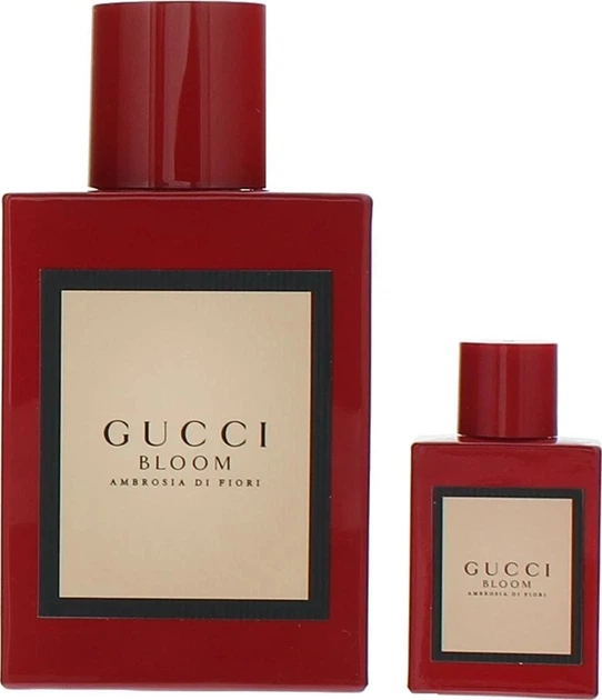 Набір для жінок Gucci Bloom Ambrosia Di Fiori Парфумована вода 50 мл + Мініатюра Парфумована вода 5 мл (3616301202349) - зображення 2