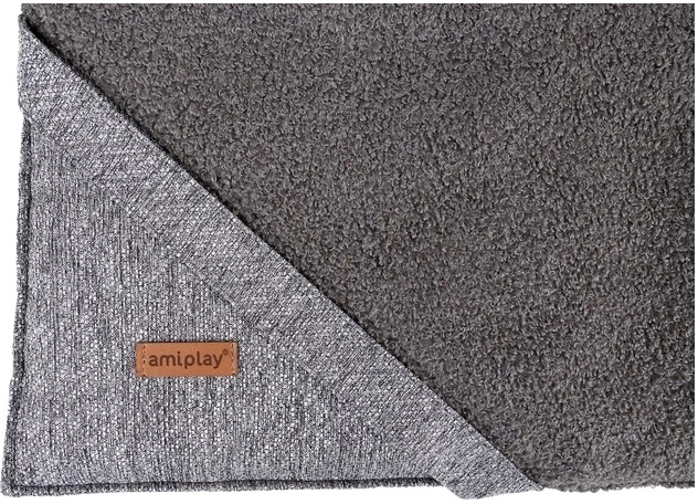 Mata dla psów Amiplay Malmo ECO XL 100 x 70 x 1.5 cm Szara (5907563299276) - obraz 3