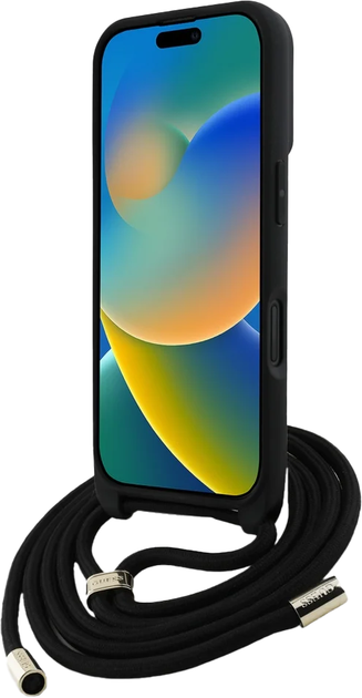 Панель Guess 4G Big Logo Cord Stap Crossbody для Apple iPhone 16 Plus Brown (3666339434427) - зображення 4