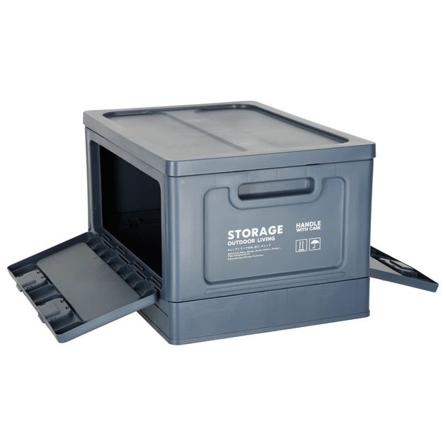 Organizer samochodowy Ikonka pudelko skrzynka skladana do bagażnika 25l granatowa (5903039763968) - obraz 8