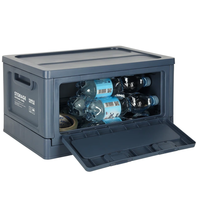 Organizer samochodowy Ikonka pudelko skrzynka skladana do bagażnika 25l granatowa (5903039763968) - obraz 9