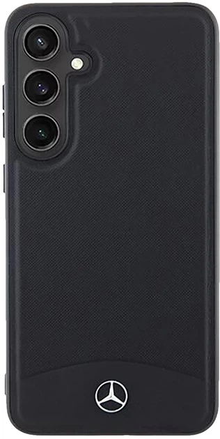 Etui plecki Mercedes Benz Textured and Plain Leather na Samsung Galaxy S24 (S921) z Magsafe Czarne (3666339241001) - obraz 4
