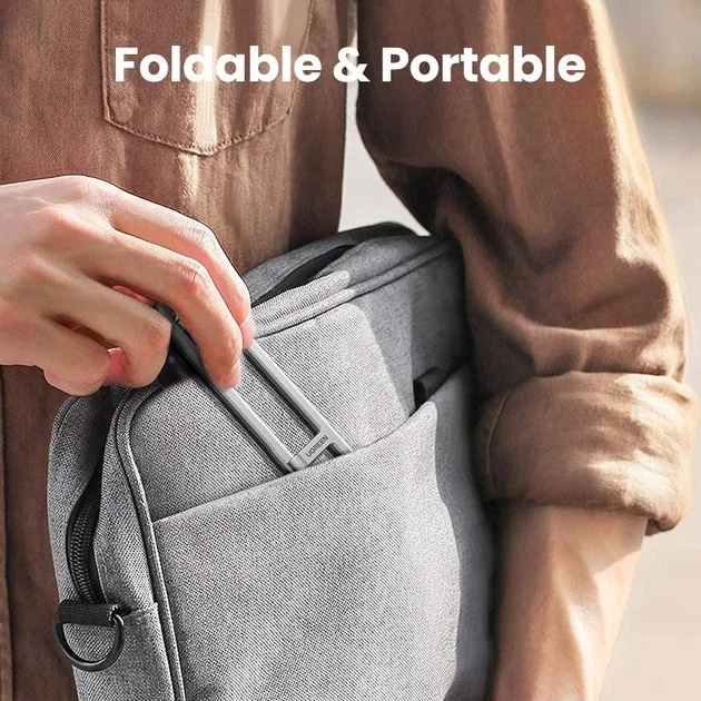 Регулируемая настольная подставка для ноутбука UGREEN Invisible Portable Desktop Laptop Stand 13-17.3" Silver (LP846) - Фото 6 Регулируемая настольная подставка для ноутбука UGREEN Invisible Portable Desktop Laptop Stand 13-17.3" Silver (LP846) - изображение 6