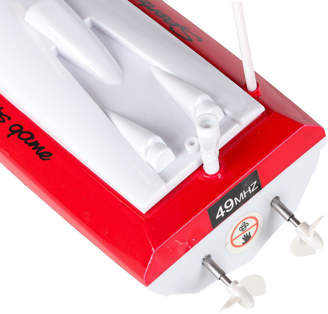 Дистанційно керований човен Ikonka RC 4CH mini CP802 Червоний (5903039706606) - зображення 7