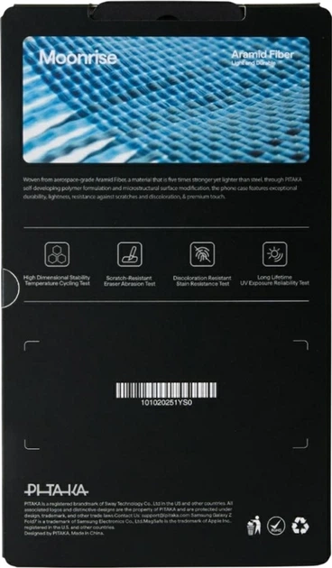 Etui plecki Pitaka Ultra-Slim MagSafe do Samsung Galaxy Fold 7 Moonrise (FMFold7) - obraz 4